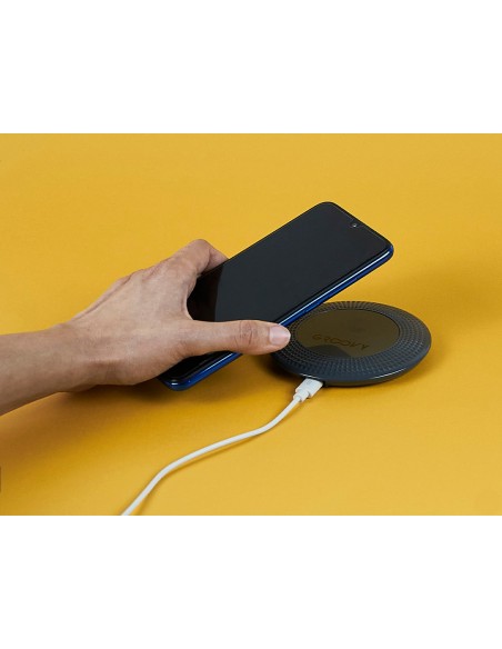 Cargador groovy smartphones wireless 5w color gris oscuro