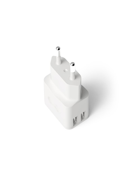 Cargador de pared groovy 2 usb color blanco