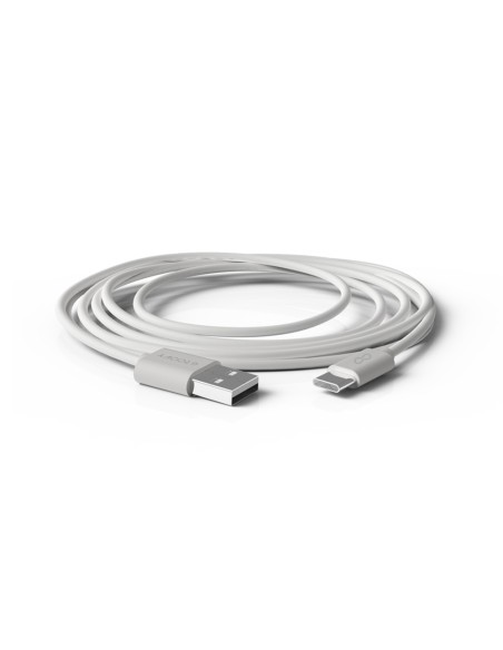 Cable groovy usb-a a tipo c longitud 2 mt color blanco