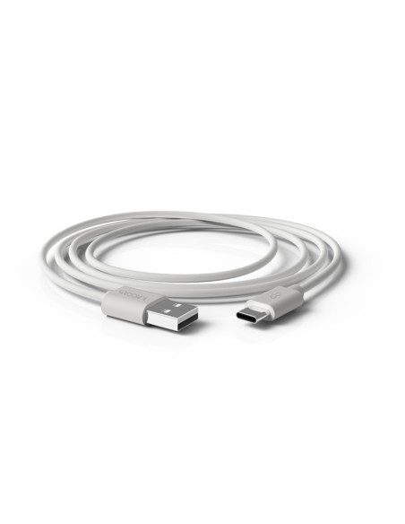 Cable groovy usb-a a tipo c longitud 1 mt color blanco