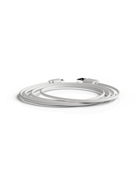 Cable groovy usb-a a micro usb longitud 1 mt color blanco