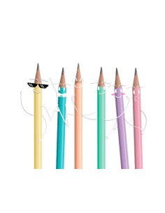 Lapices de grafito con goma... 2