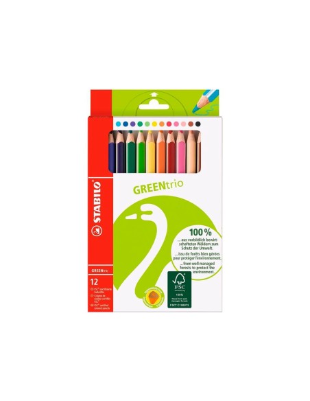 Lapices de colores stabilo green colors con...
