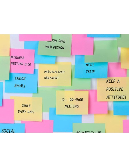 Bloc de notas adhesivas quita y pon q-connect...