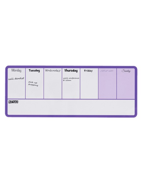 Planificador semanal nobo magnetico color violeta 140x360 mm