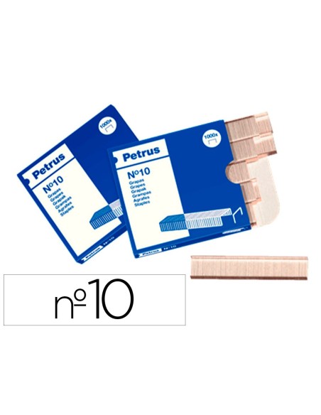 Grapas petrus n 10 galvanizada caja de 1000...