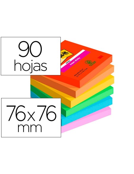 Bloc de notas adhesivas quita y pon post-it...