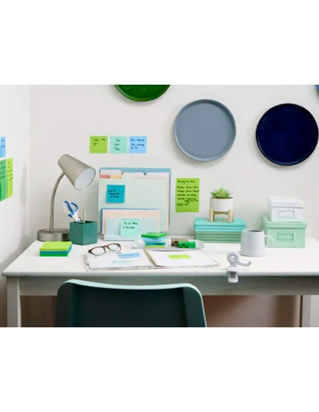 Bloc de notas adhesivas quita y pon post-it...