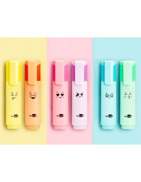 Rotulador liderpapel fluorescente pastel punta...