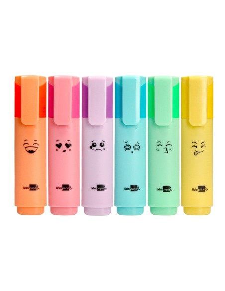 Rotulador liderpapel fluorescente pastel punta...