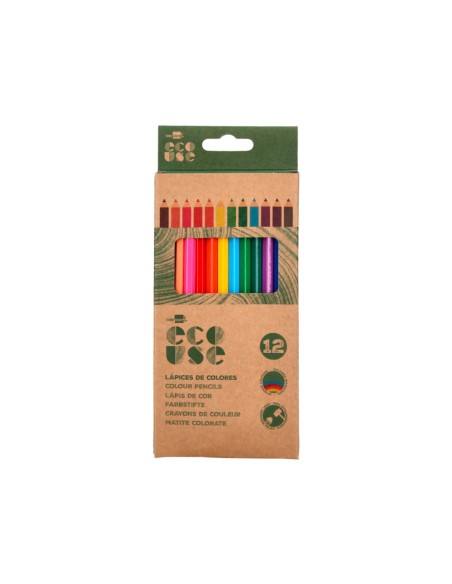 Lapices de colores liderpapel ecouse caja de 12...