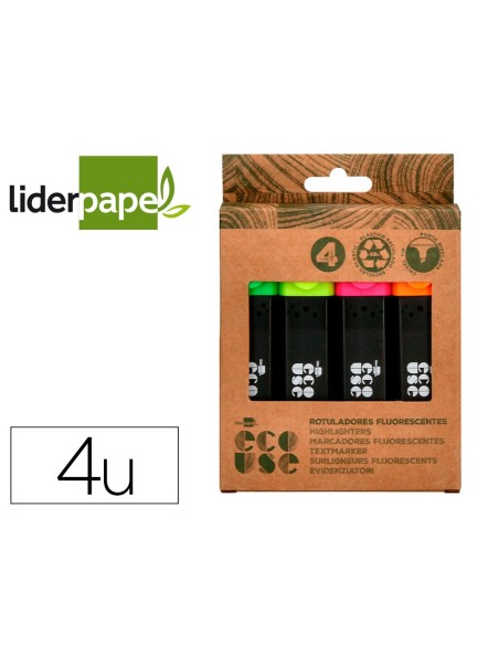 Rotulador liderpapel ecouse fluorescente...