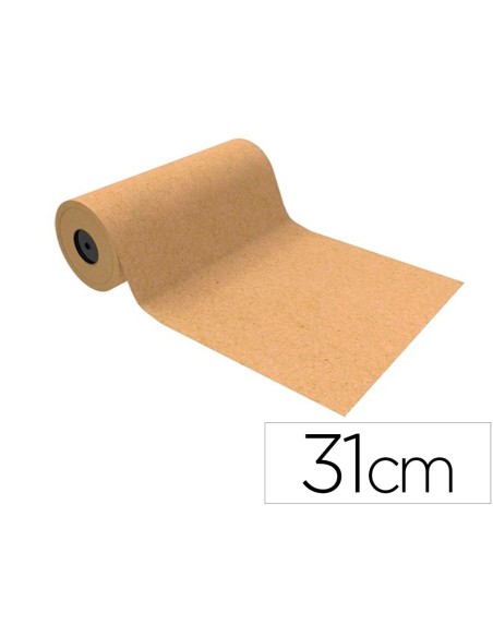Papel de regalo basika kraft liso natural ancho...