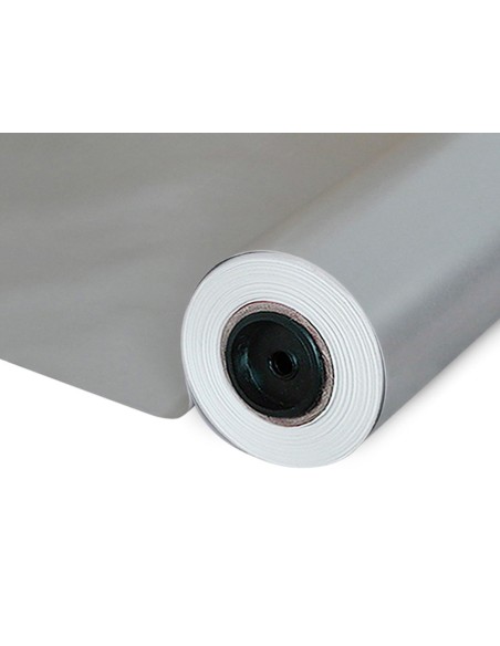 Papel de regalo basika metalizado plata bobina...