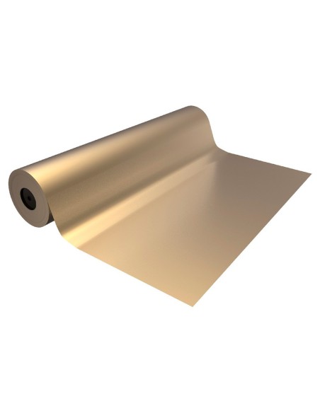 Papel de regalo basika metalizado oro bobina...