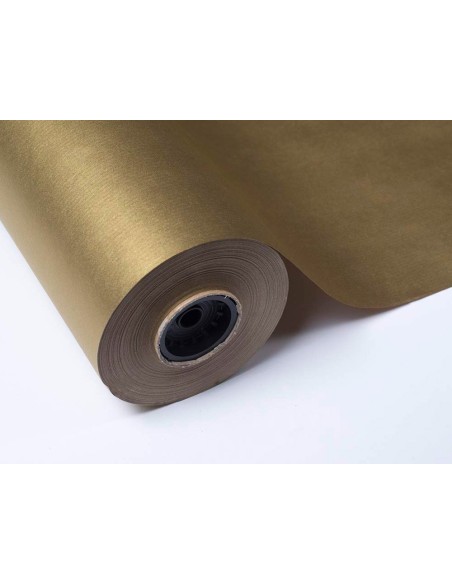 Papel de regalo basika metalizado oro bobina...
