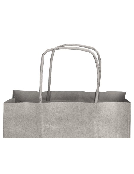 Bolsa papel q-connect kraft plata l con asa...