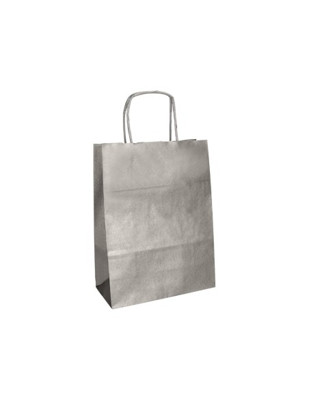Bolsa papel q-connect kraft plata l con asa...
