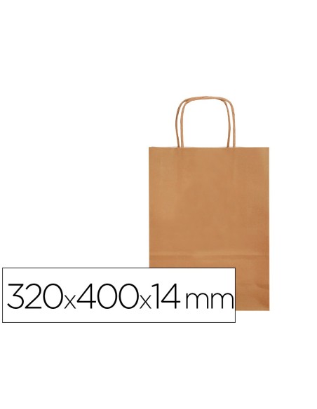 Bolsa papel q-connect celulosa natural liso l...