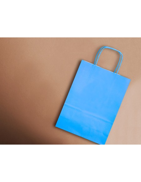 Bolsa papel q-connect celulosa celeste xs con...