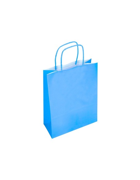 Bolsa papel q-connect celulosa celeste xs con...
