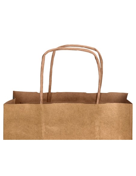 Bolsa papel q-connect kraft natural liso xs con...