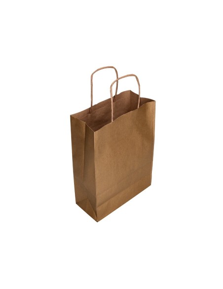 Bolsa papel q-connect kraft natural liso xs con...