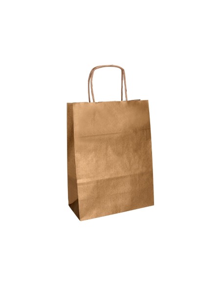 Bolsa papel q-connect kraft natural liso xs con...