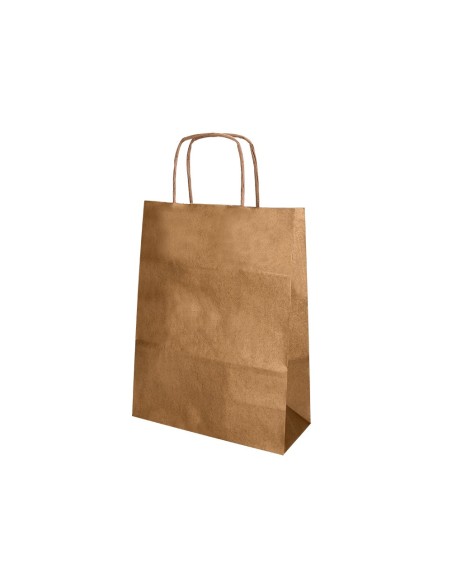 Bolsa papel q-connect kraft natural liso xs con...