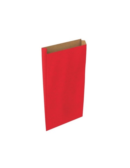 Sobre papel basika kraft rojo con fuelle m...
