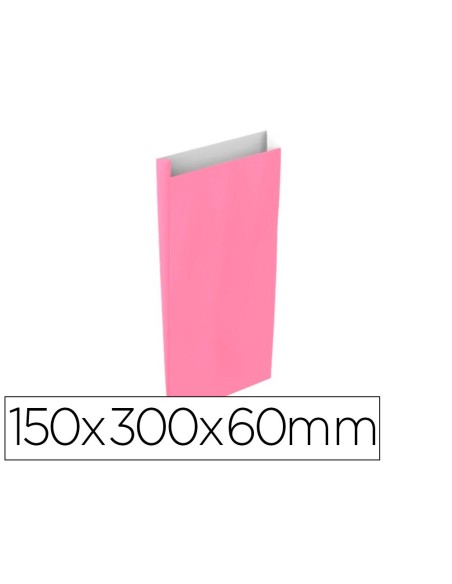 Sobre papel basika celulosa rosa con fuelle s...