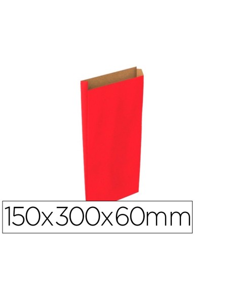 Sobre papel basika kraft rojo con fuelle s...