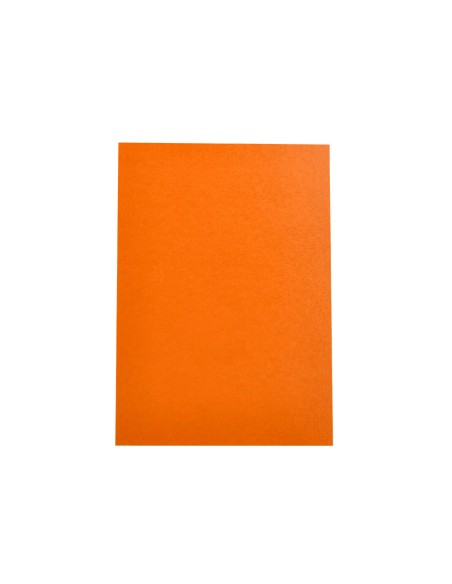 Tapa encuadernacion liderpapel carton a4 0,9mm naranja fluor paquete de 50 unidades