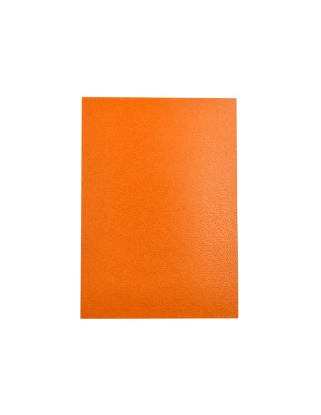 Tapa encuadernacion liderpapel carton a4 0,9mm naranja fluor paquete de 50 unidades