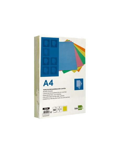 Tapa encuadernacion liderpapel carton a4 0,9mm...