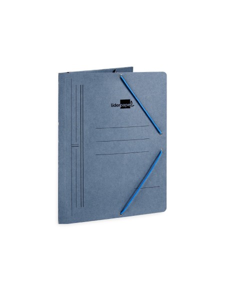 Carpeta liderpapel gomas folio 3 solapas carton...