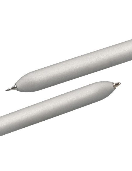 Boligrafo belius zurich 3 en 1 cuerpo plateado tinta negra y roja portaminas 0,5 mm en estuche