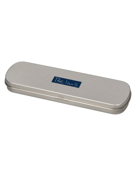 Boligrafo belius zurich 3 en 1 cuerpo plateado tinta negra y roja portaminas 0,5 mm en estuche