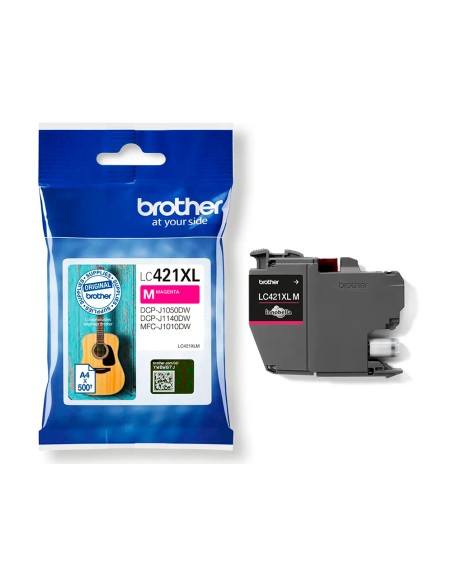 Ink-jet brother lc421xlm dcp-j1050dw / dcp-j1140dw / mfc-j10 magenta 500 paginas