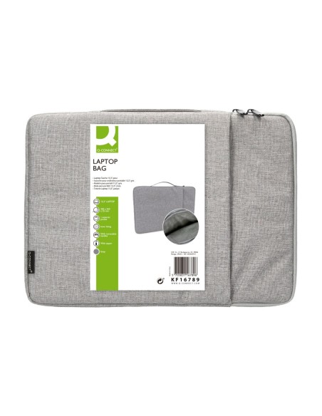 Funda para portatil q-connect 13,3\" con asa 1...