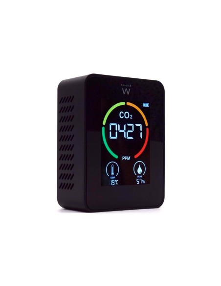 Medidor de co2 ewent pantalla led color...