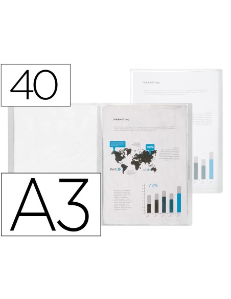 Carpeta liderpapel escaparate 40 fundas...