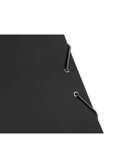 Carpeta liderpapel gomas folio 3 solapas carton plastificado color negro