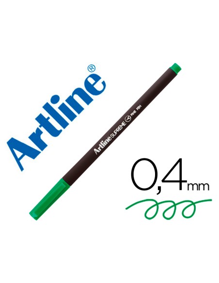 Rotulador artline supreme epfs200 fine liner punta de fibra verde manzana 0,4 mm