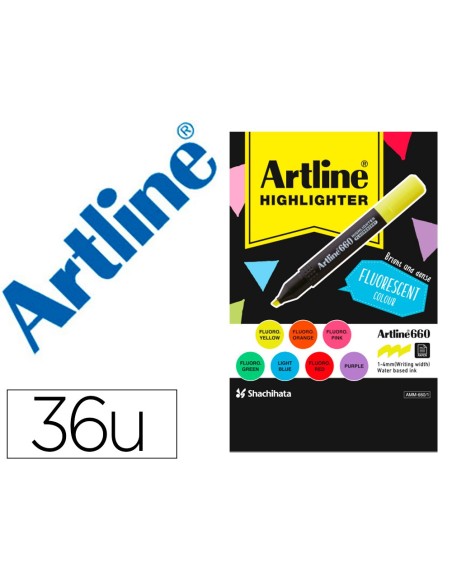 Rotulador artline fluorescente ek-660 expositor...