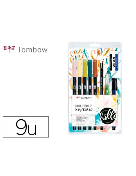 Set de caligrafia tombow blended lettering cozy...