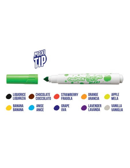 Rotulador carioca perfumado punta maxi lavable...