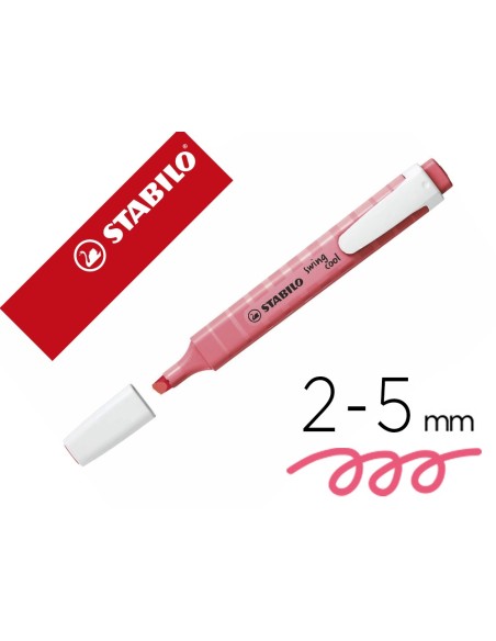 Rotulador stabilo fluorescente fino swing cool...