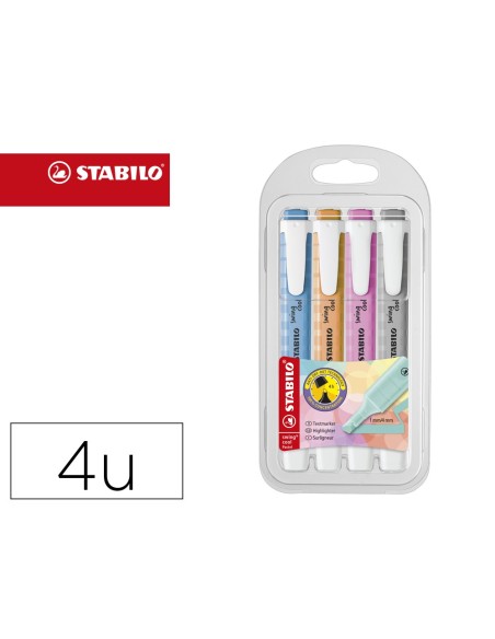 Rotulador stabilo fluorescente fino swing cool...