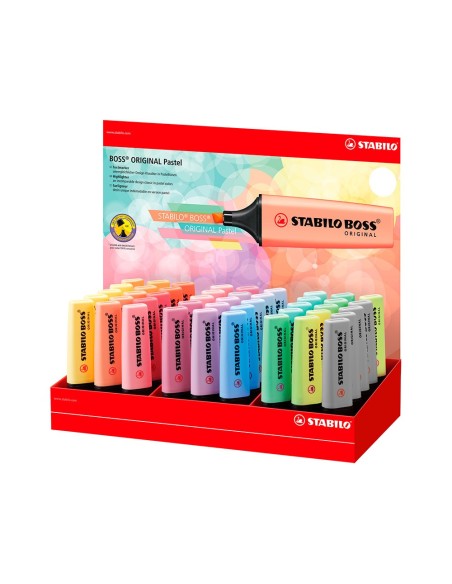 Rotulador stabilo boss fluorescente 70 pastel...